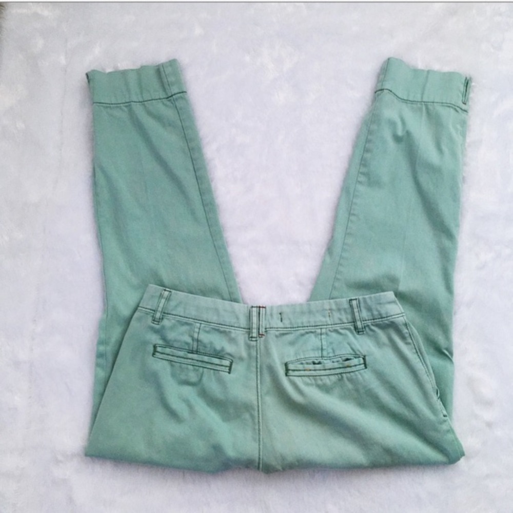 Anthropologie Pilcro and the Letterpress Mint Blue  Stet Ankle Pants, size 26 - Picture 5 of 7